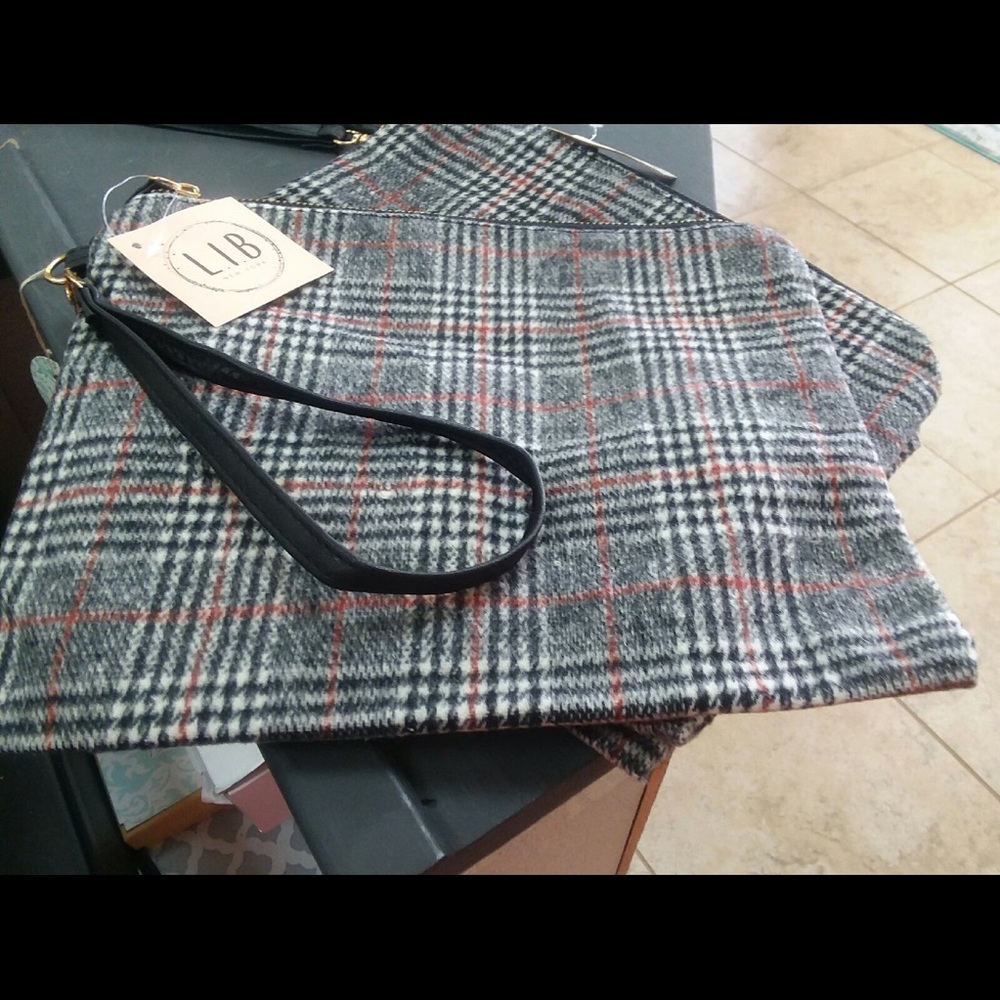 Plaid Wristlet